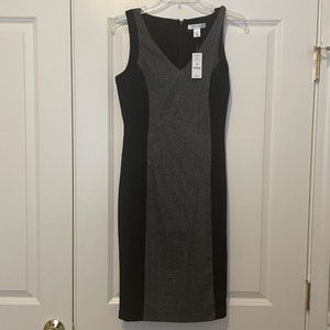 WHBM Black Tweed Suiting Sheath